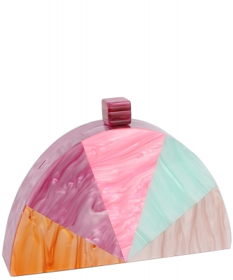 Multi Color Acrylic Evening Purse LGZ069 MULTI 1